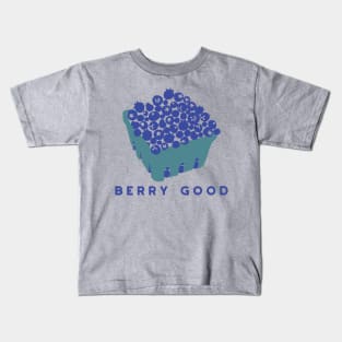 Berry Good Pint of Blueberries Graphic Kids T-Shirt